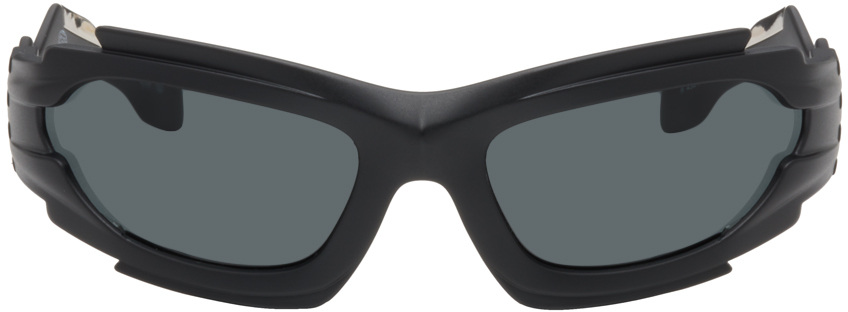 Burberry: Black Marlowe Sunglasses | SSENSE UK