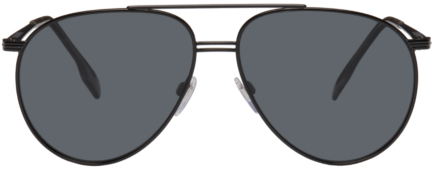 Burberry Black Aviator Sunglasses