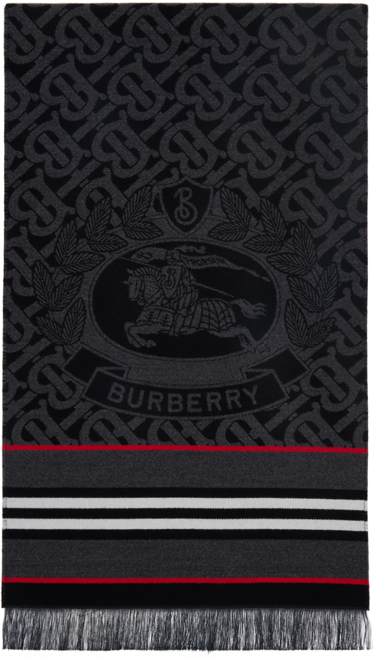 Burberry Gray Montage Scarf