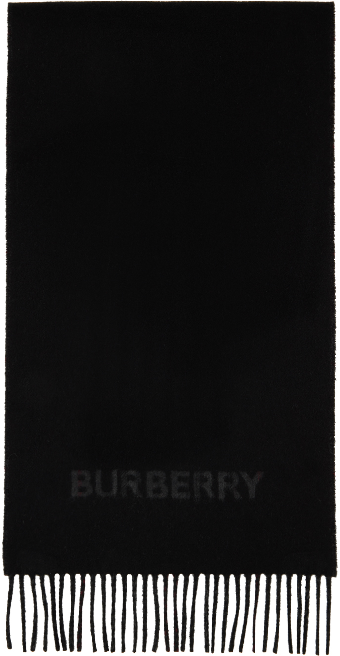 Burberry: Gray & Black Vintage Check Scarf | SSENSE