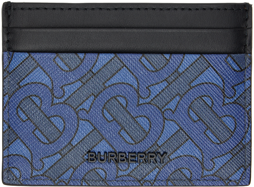 Burberry Blue Printed Card Holder