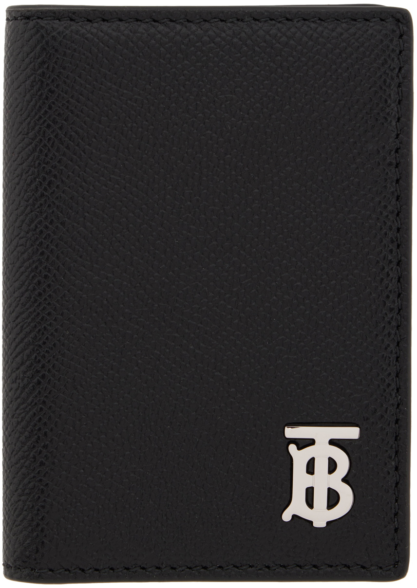 Burberry Tb Monogram Folding Card Holder In A1189 Black