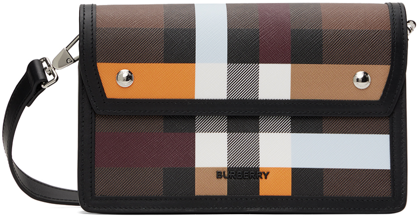 Burberry Brown Check Crossbody Bag