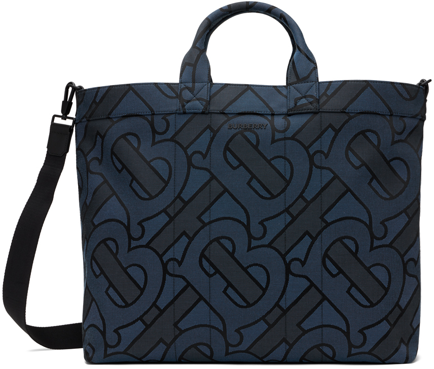 Burberry Navy Ormond Tote SSENSE