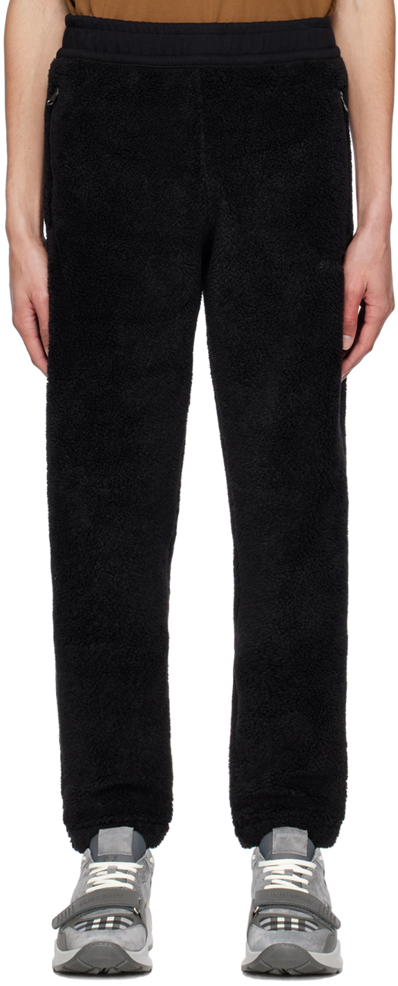 Burberry Black Embroidered Lounge Trousers