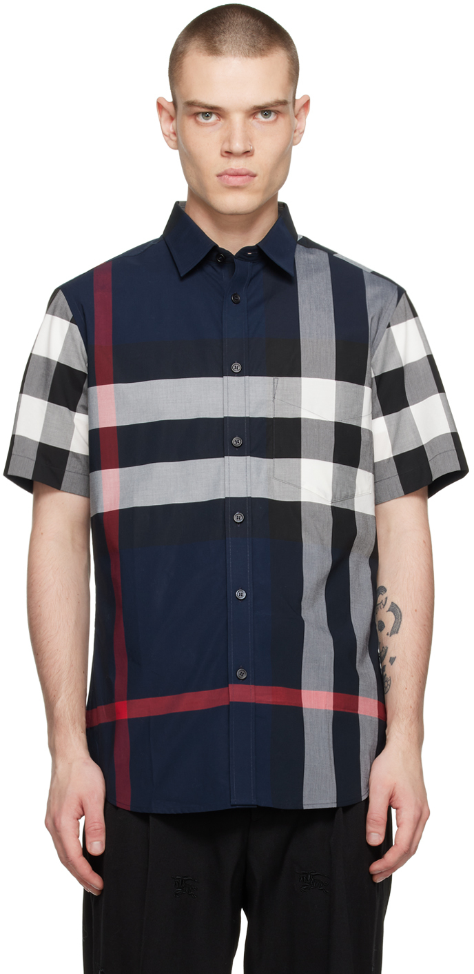 Gucci Fish-print Short-sleeved Silk-satin Twill Shirt for Men