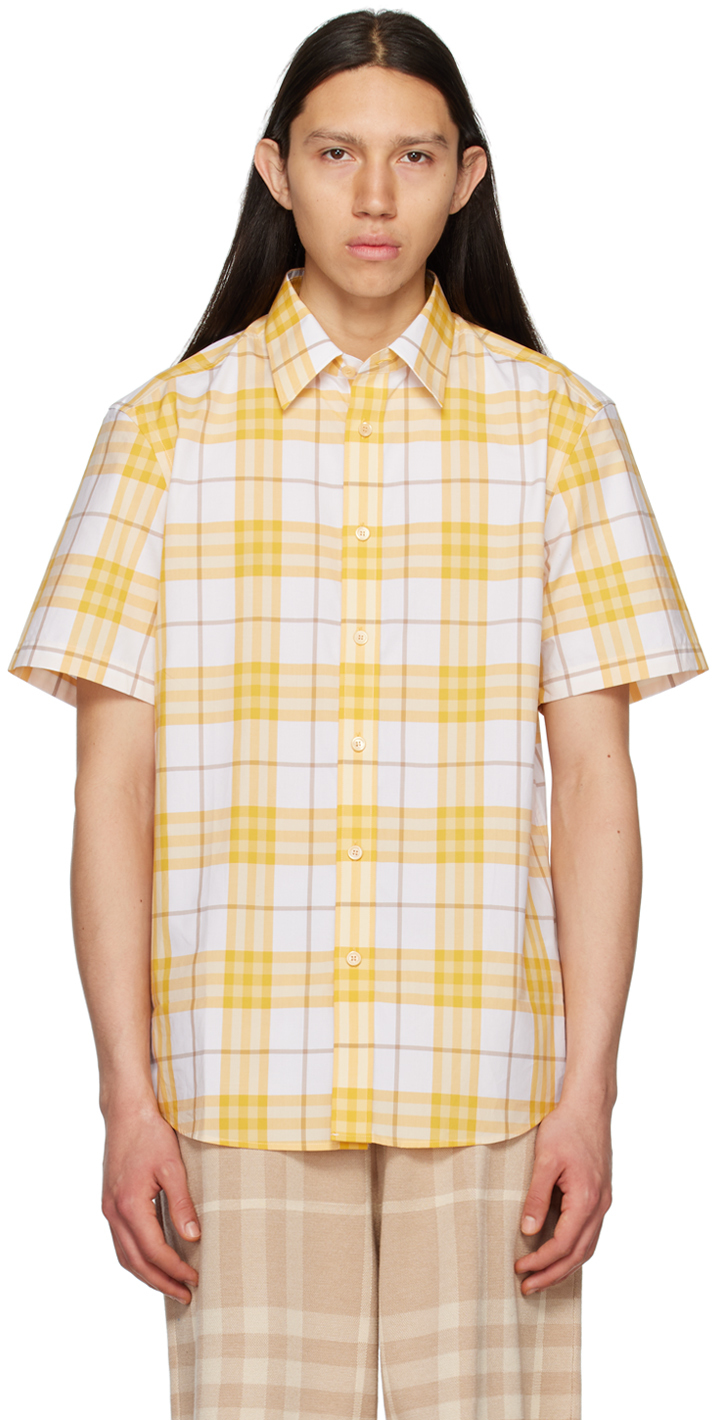 Burberry Yellow Check Shirt