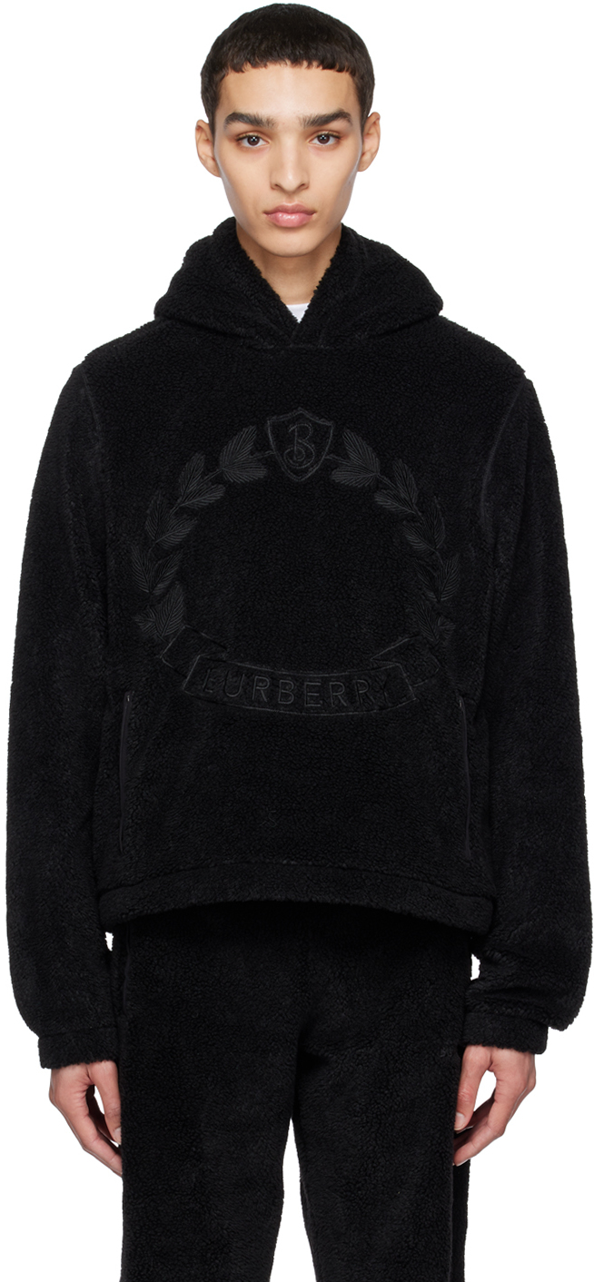 Burberry Black Oak Leaf Crest Hoodie