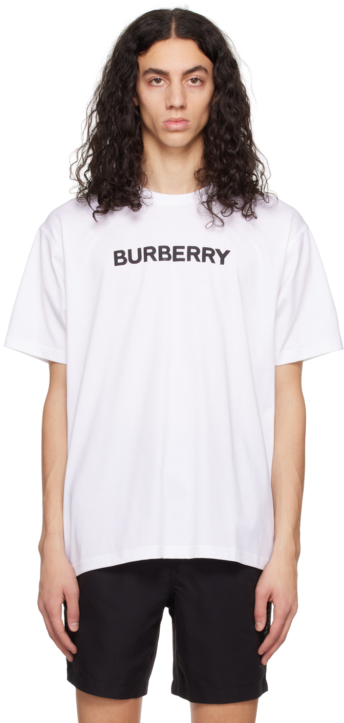 Burberry White Oversized T-Shirt