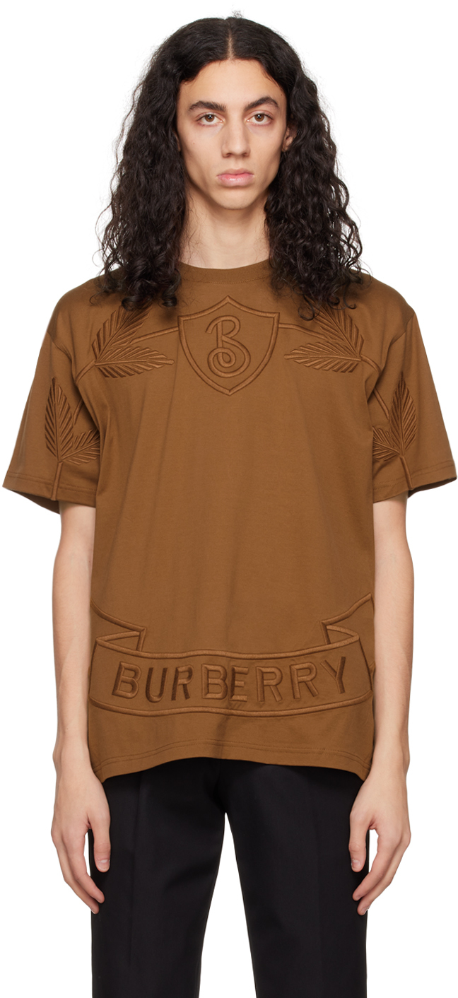 Burberry Brown Crest Oversized T-Shirt