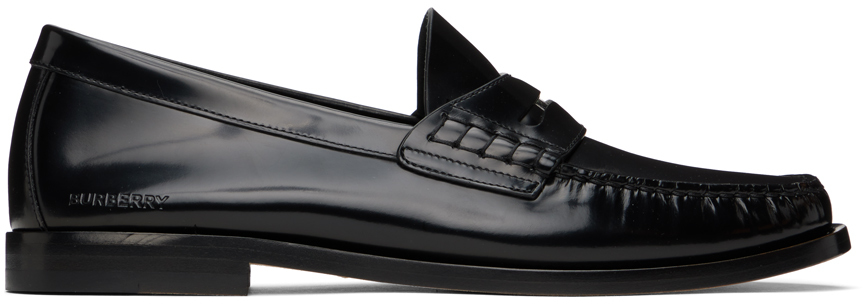 Black Coin Detail Loafers