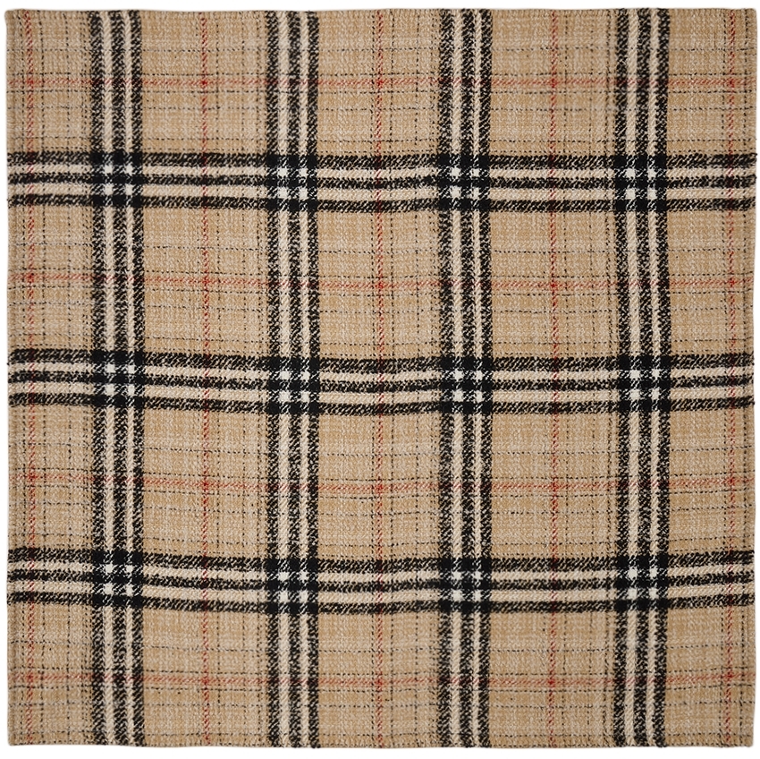 Burberry Beige Archive Check Throw In Brown