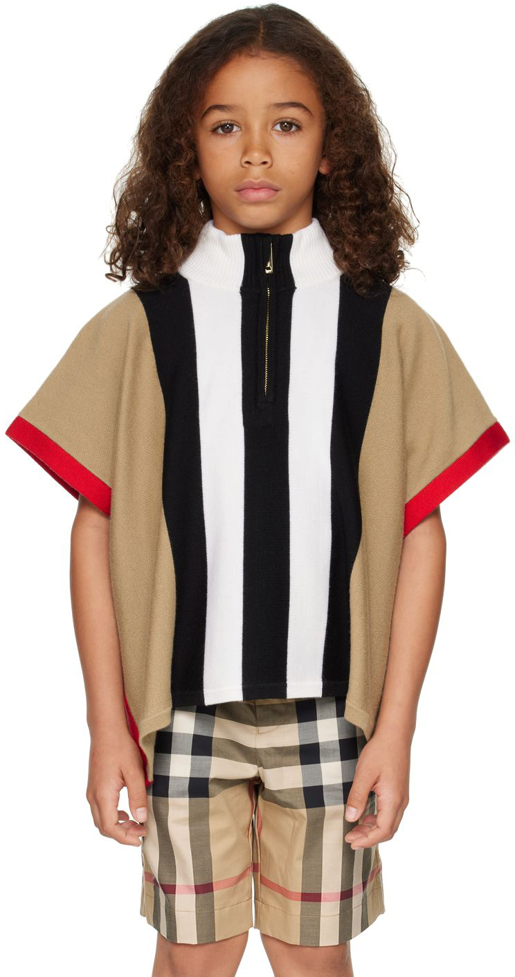 Burberry Baby Beige Striped Cape
