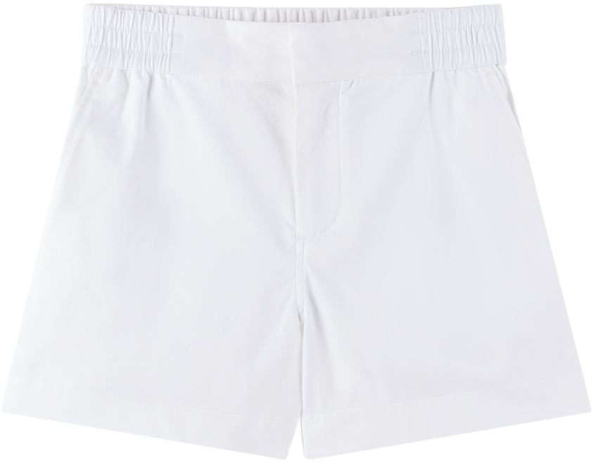 Kids White Horseferry Shorts by Burberry | SSENSE
