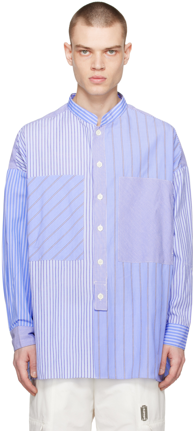 Tanaka Blue Striped Shirt