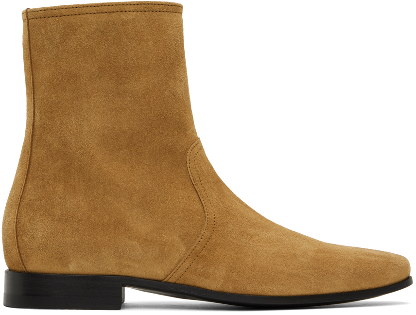 Pierre Hardy Tan 400 Leather Chelsea Boots In Camel