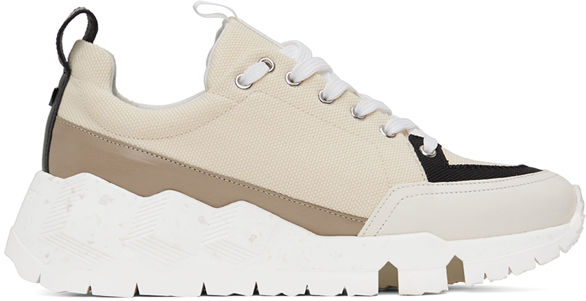 Pierre Hardy Off-white Street Life Sneakers In Calf-canvas_multi Po