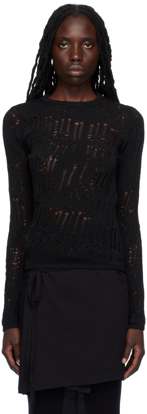 Ann Demeulemeester Black Lambertina Sweater In 099 Black