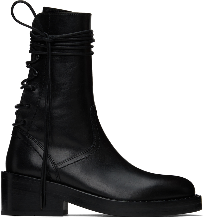 Ann Demeulemeester Black Henrica Boots In 099 Black