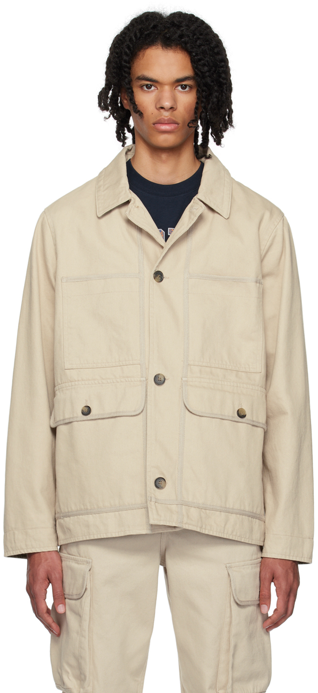 Shop Wood Wood Gray Bosco Jacket In Warm Grey 1006