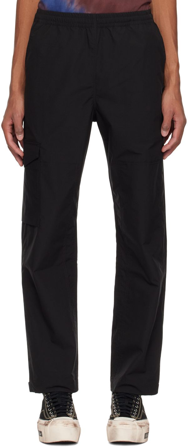 Wood Wood Black Halsey Tech Trousers In Black 9999