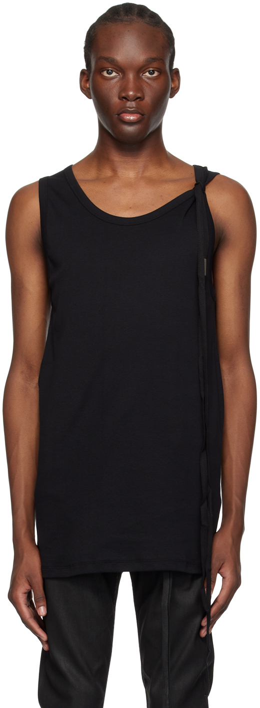 Ann Demeulemeester: Black Seva Tank Top | SSENSE