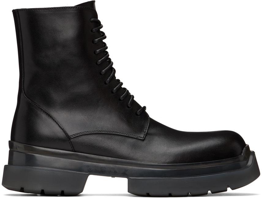 Ann Demeulemeester Koos Combat Boots In Black
