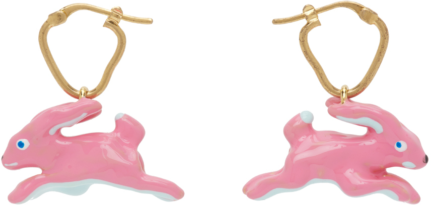 SSENSE Exclusive Bunny Single Earring SSENSE Women Accessories Jewelry Earrings Hoop 