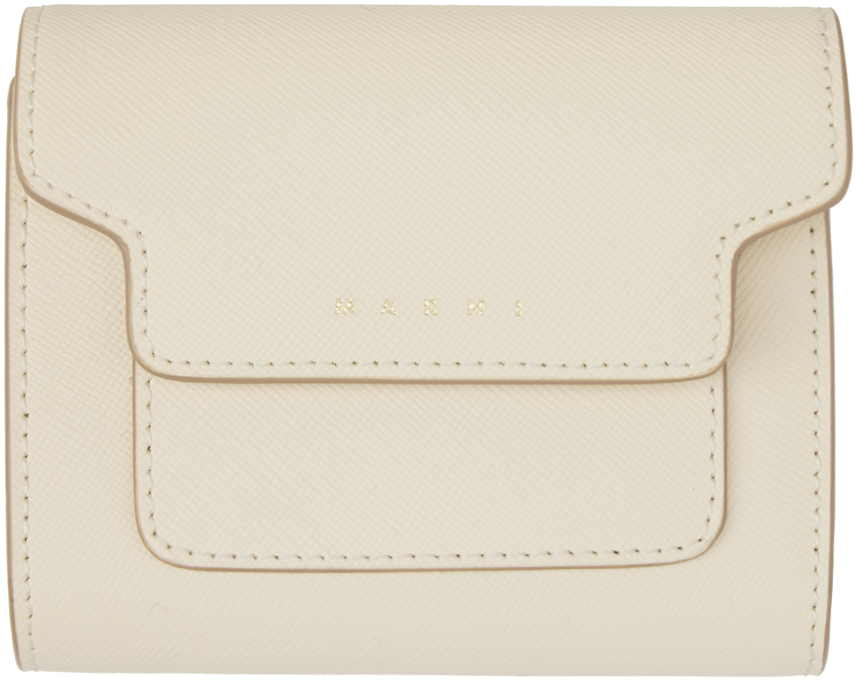 White Logo-Engraved Card Holder Bag SSENSE Women Accessories Bags Wallets 