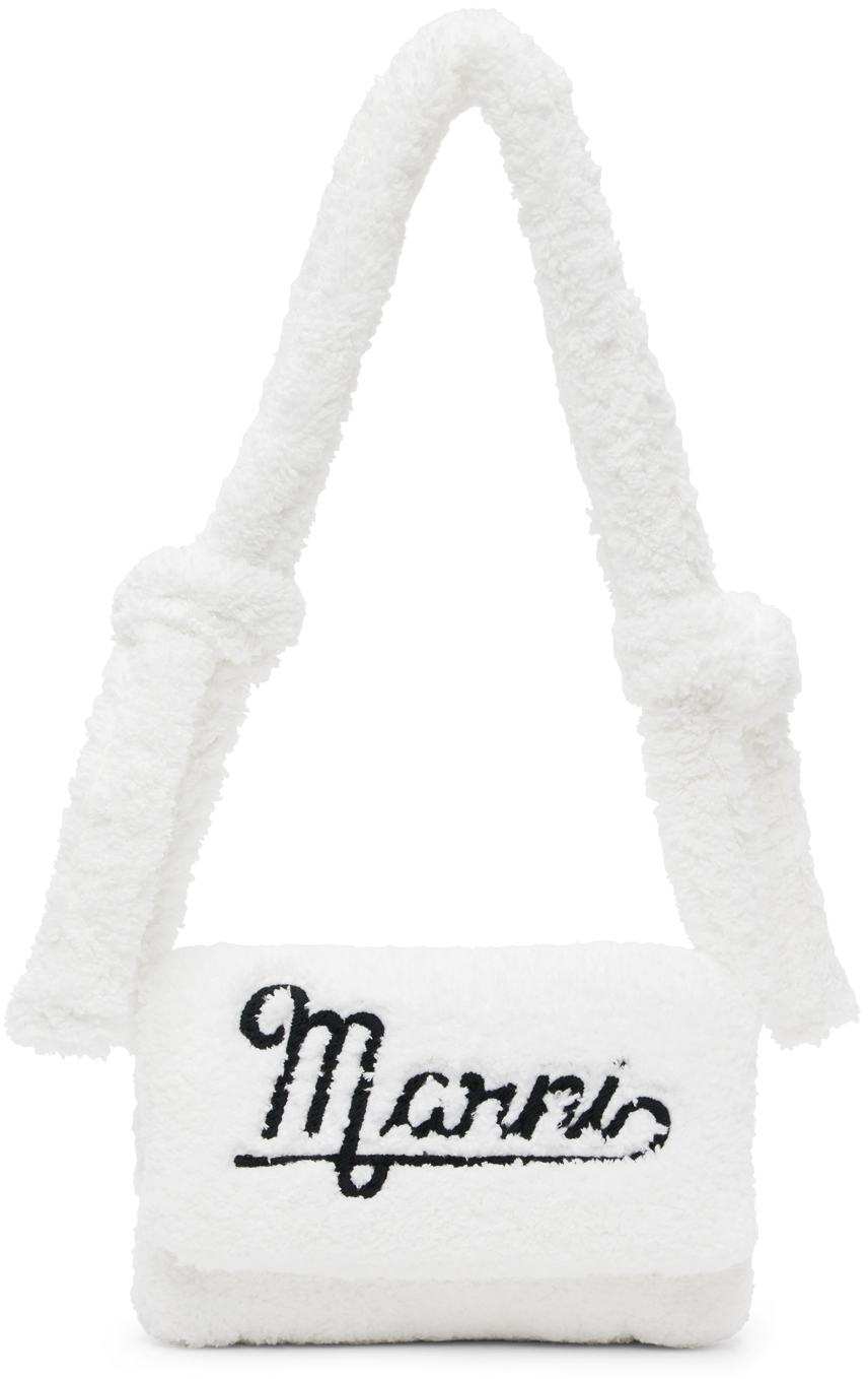 Marni White Small Prisma Bag In 00w01 Lily White