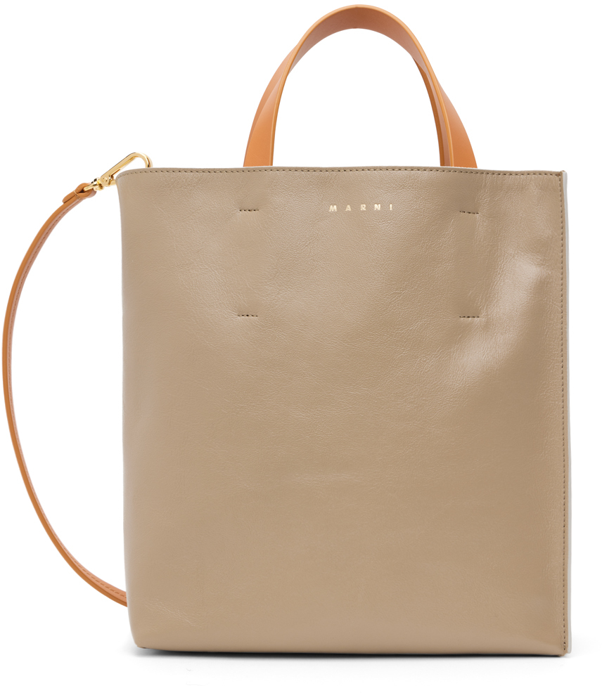 SSENSE Women Accessories Bags Tote Bags Tan Small Museo Tote 