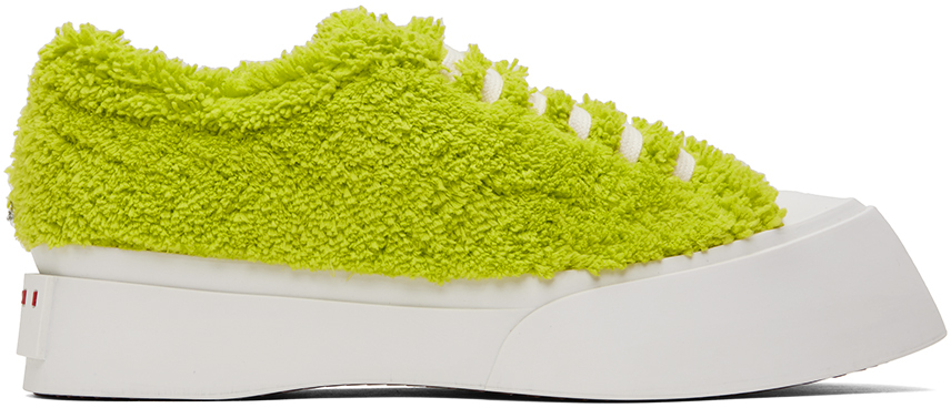 Marni Green Terry Pablo Sneakers In 00v07 Light Lime