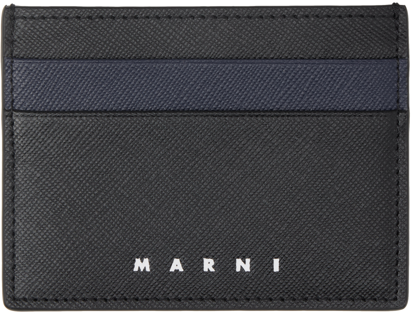 Marni credit card holder in saffiano leather - ShopStyle