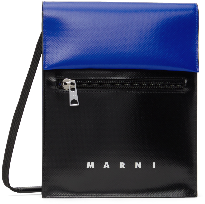 Marni Black & Blue Mini Crossbody Bag