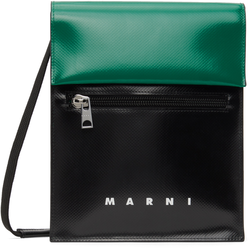 Marni Black & Green Mini Crossbody Bag