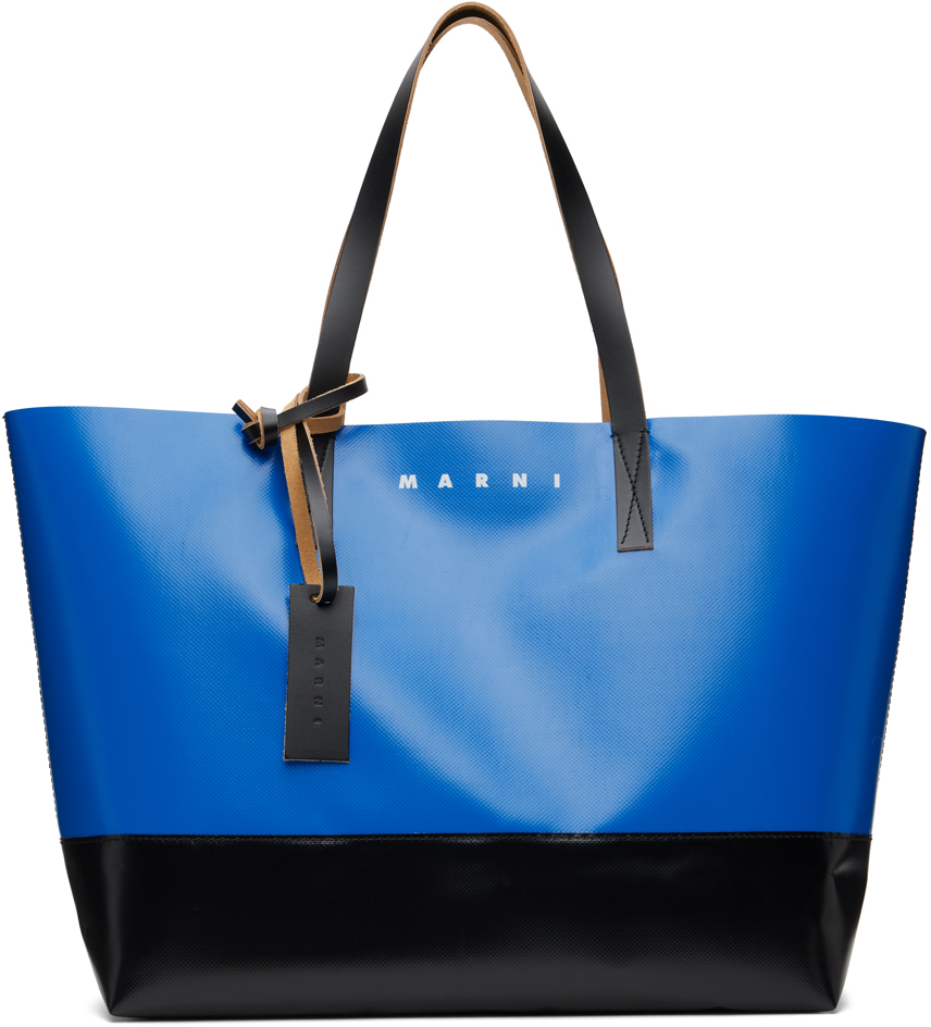Blue & Brown Tribeca Bag SSENSE Men Accessories Bags Luggage 