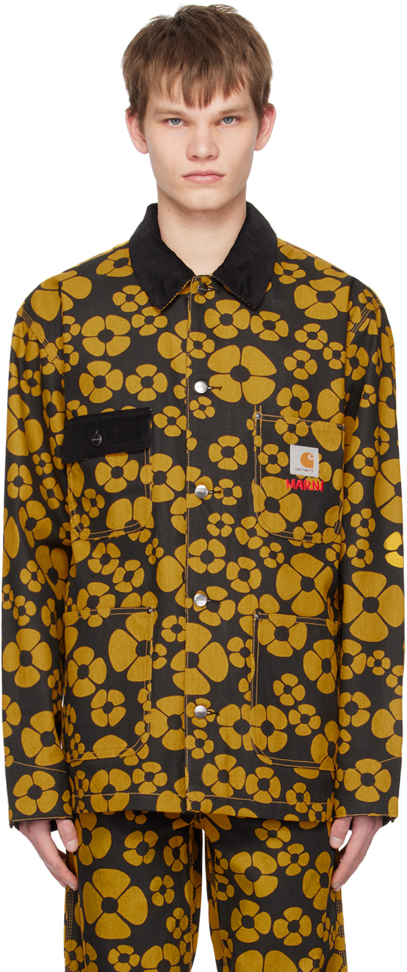 Marni: Yellow & Black Carhartt WIP Edition Jacket | SSENSE