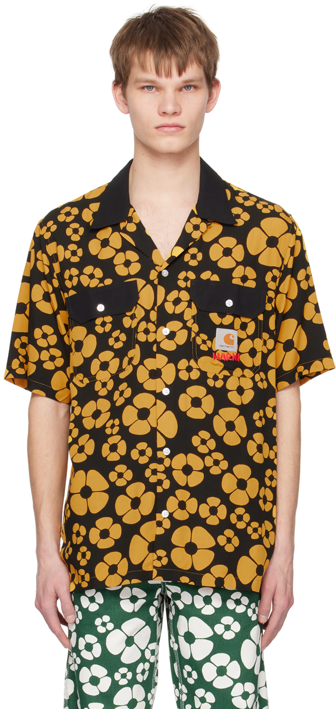 Black & Yellow Carhartt WIP Edition Shirt by Marni on Sale