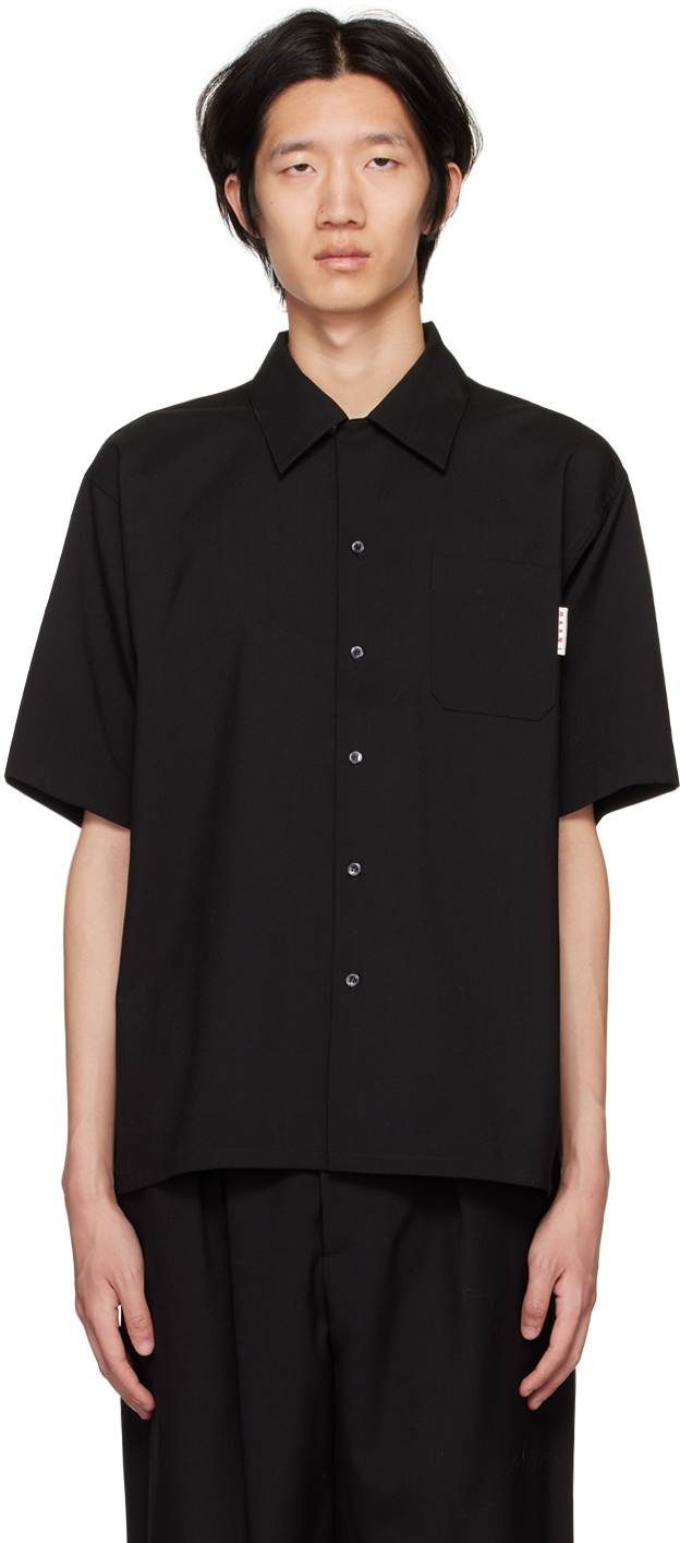 Marni Black Bowling Shirt