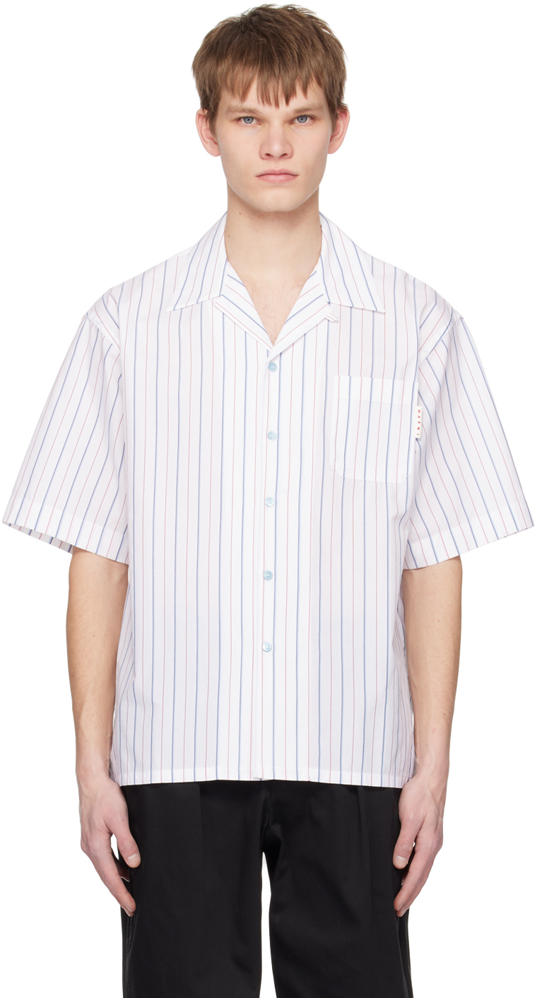 White Striped Shirt by Marni on Sale