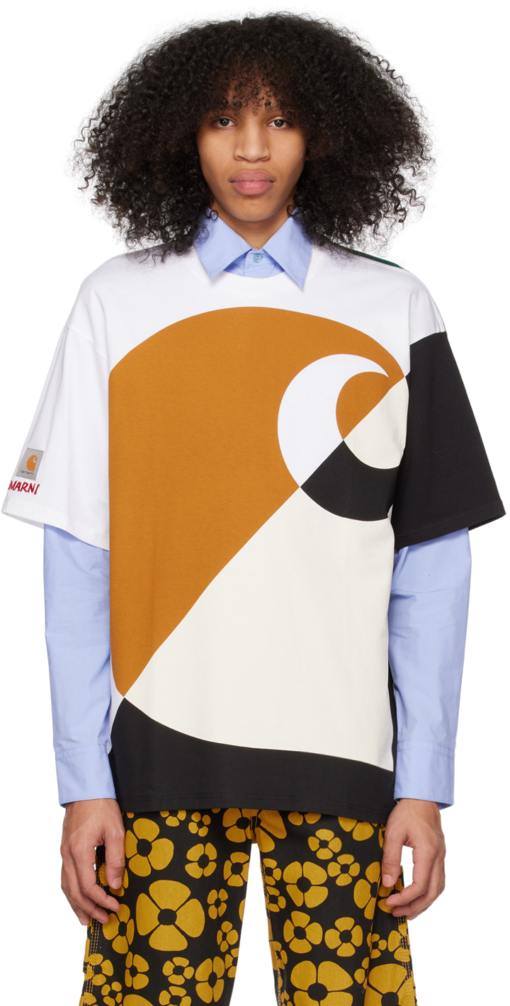 Marni: Multicolor Carhartt WIP Edition T-Shirt | SSENSE