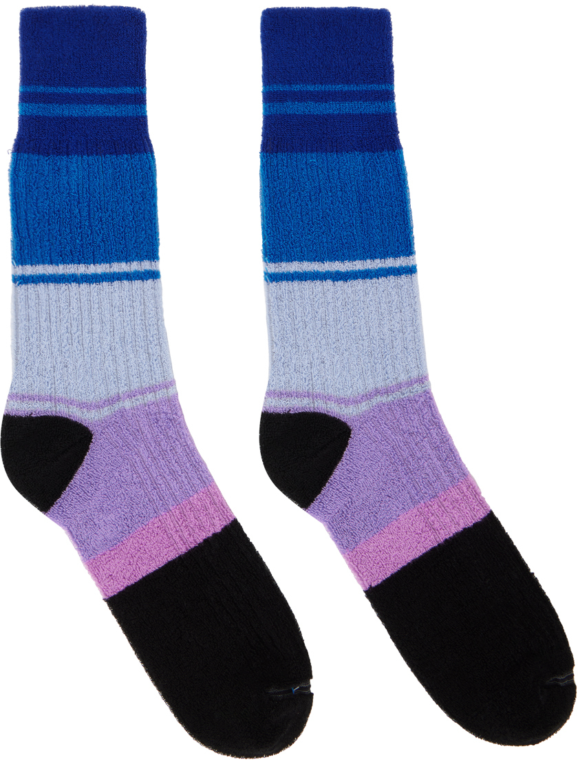 Marni Multicolor Striped Socks In Multicolour