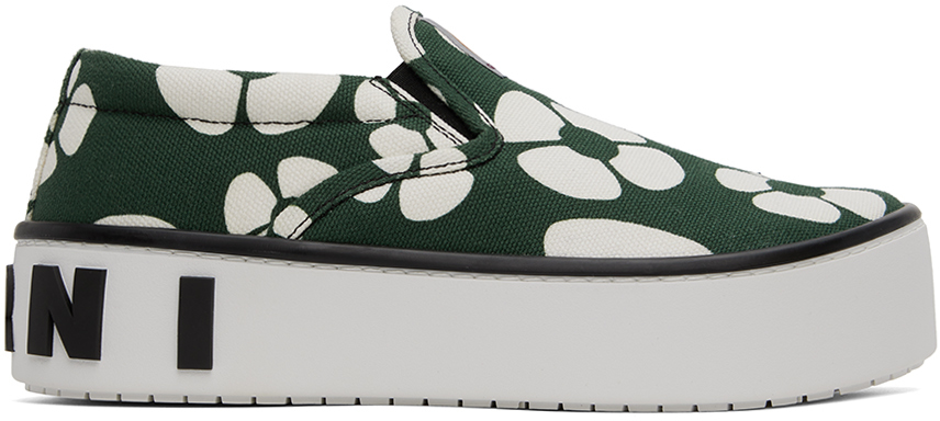 Marni Green Carhartt Wip Edition Sneakers In Zo265forest Green/st