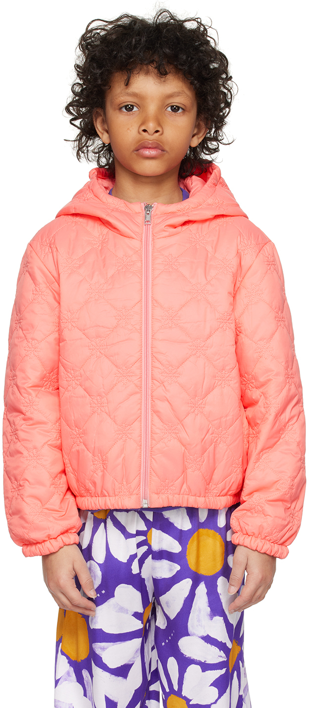Marni Kids Pink Quilted Jacket In 0m335