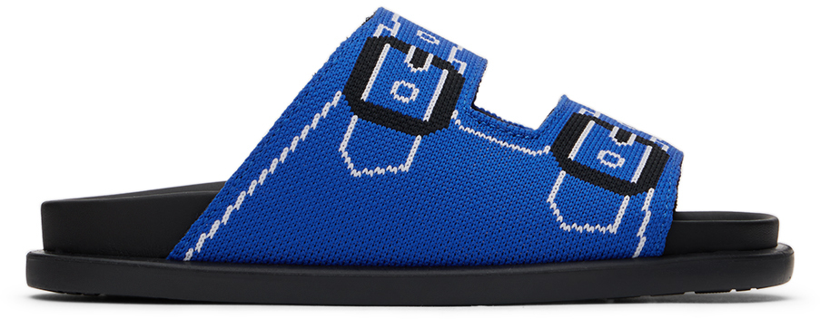 【関税込み】Marni ブルー ジャカード サンダル Marniのキッズ|ブルー ジャカード サンダルがセール中