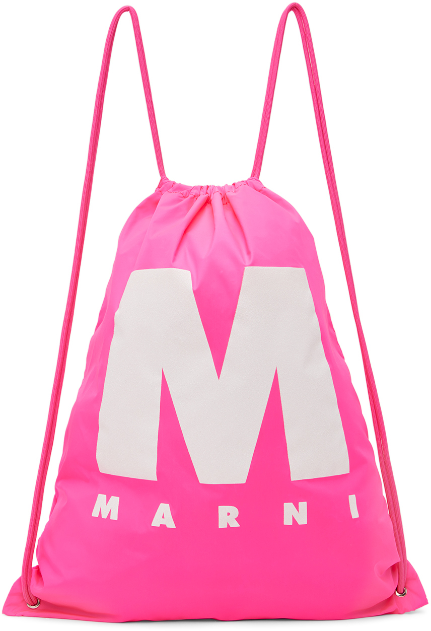Marni Kids Pink Big M Backpack In 0m334