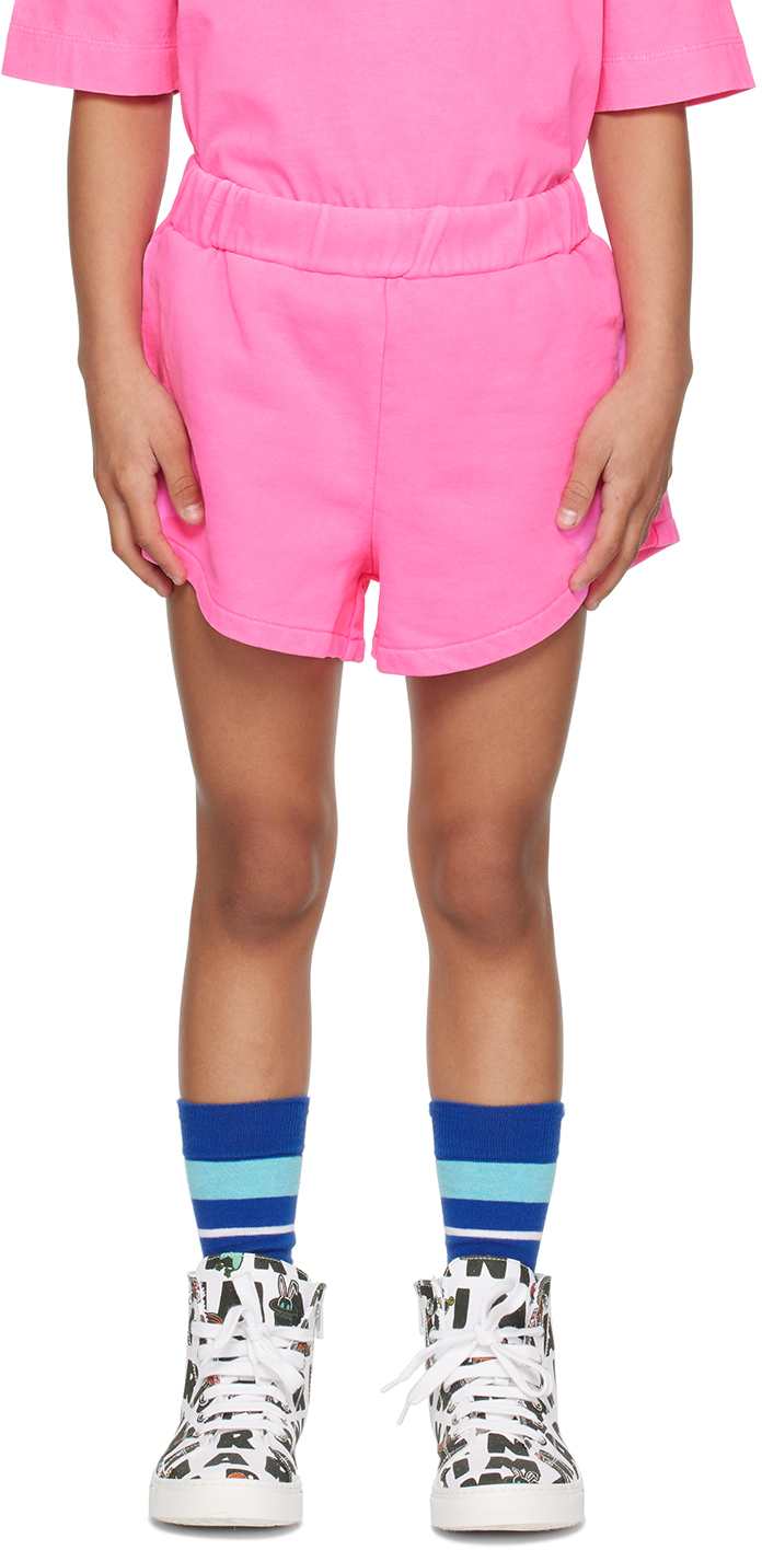 Shop Marni Kids Pink Two-pocket Shorts In 0m334