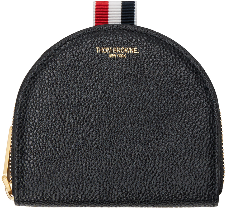 Thom Browne Black Small Vanity Coin Pouch In 001 Black