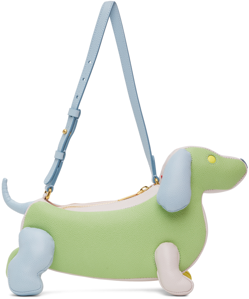 Thom Browne Multicolor Fun-mix Hector Bag In 451 Lt Blue