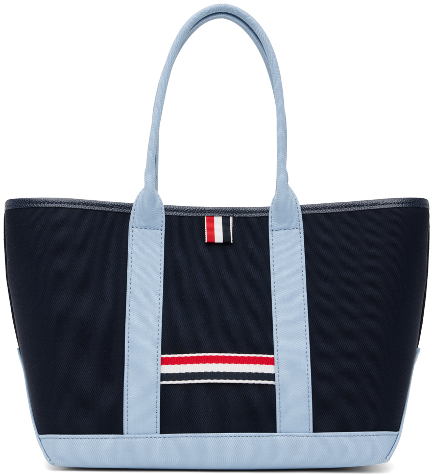 THOM BROWNE NAVY SMALL TOOL TOTE